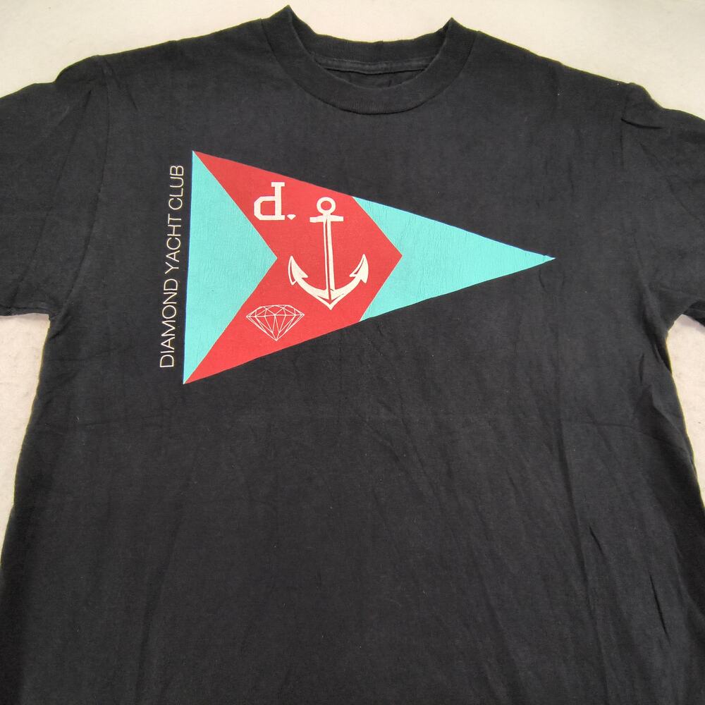 Diamond Supply Co Graphic Crew Neck Short Sleeve Shirt Mens Size Medium M Black